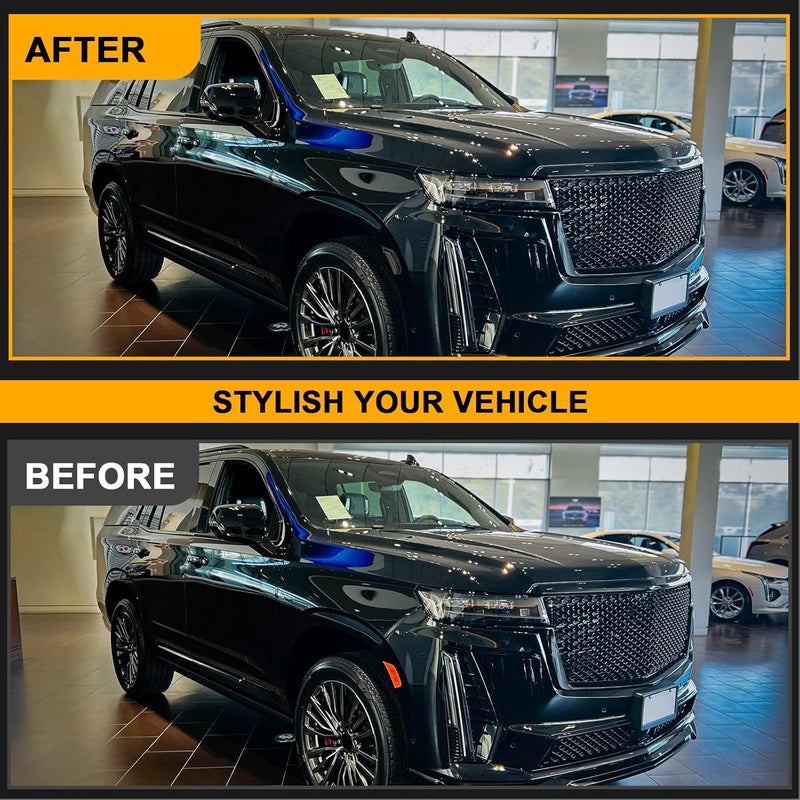 Mynoway Side Marker Lights for 2021-2024 Yukon/XL/Denali Tahoe Suburban Escalade/ESV, Easy Install Smoked Amber 3D Light Bar Driver Passenger Side markers Lamp Plug and Play Fender Lights - Image 3